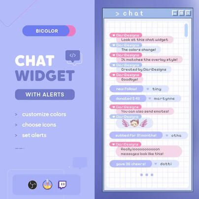 Bubble Chat Widget by CiariDesigns