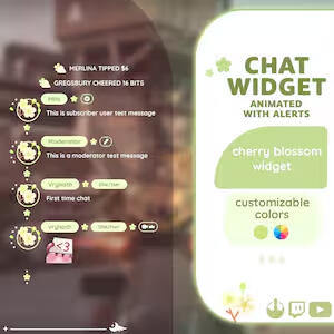 Cherry Blossom Chat Widget by Vryhoth