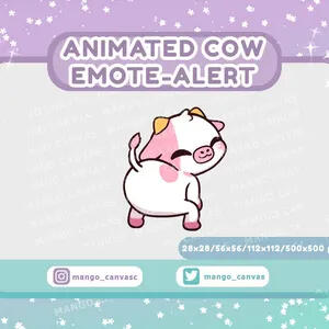 Cow Twerk Animated Emote Cow Twerk Animated Emote