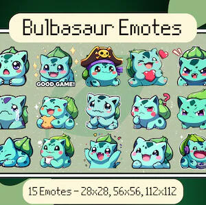 Bulbasaur Emotes by PelicanPacks Bulbasaur Emotes by PelicanPacks