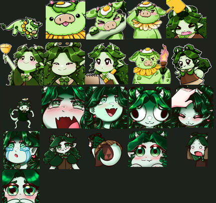 Custom Emotes by Bookieson_