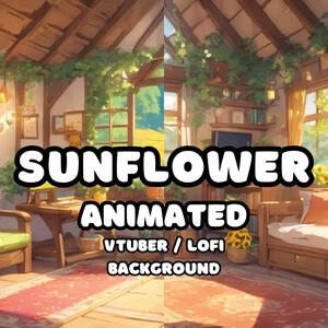 Sunflower Cottage Background by StitchMiUp