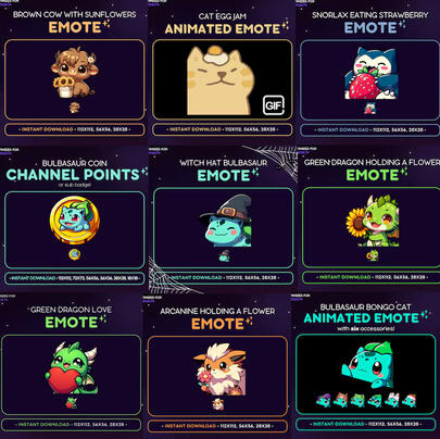 Various Emotes by Emote Eden