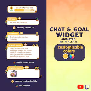 Sunflower Chat Widget by Vryhoth